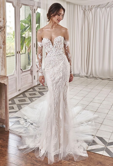 Try on the PEN LIV Artemis Gown in Los Angeles, CA | Karoza Bridal
