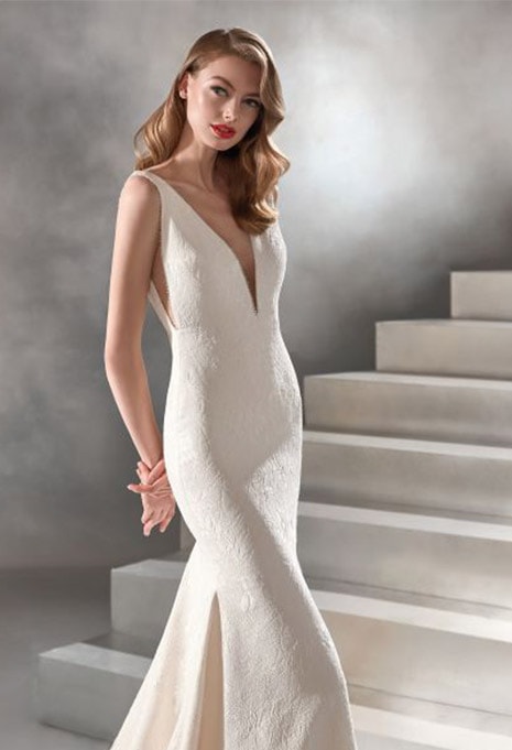Try on the Pronovias Racimo Gown in Los Angeles, CA